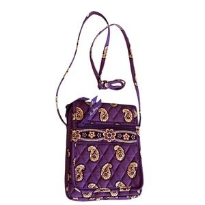 Vera Bradley Simply Violet retired crossbody bag 2010 paisley NWOT